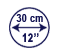 diameter of the sphere in cm and inch