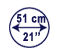 diameter of the sphere in cm and inch