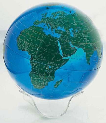 Blue Green (Smaragd) Globe from Artline.