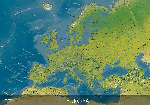 Carte d′Europe de Columbus.