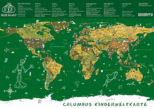 Carte du Monde de Columbus.