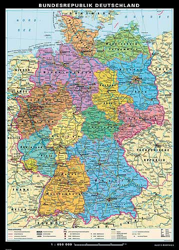 Germany Map from Klett-Perthes.