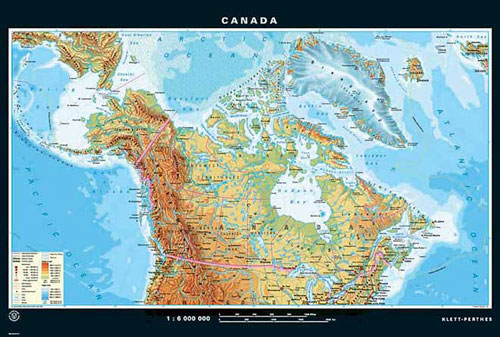 Carte Du Canada Au Recto Oder Landkarte Kanada