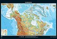 Laminierte Variante mit Holzstben des Artikels: Carte du Canada au recto (ref. 522122)
