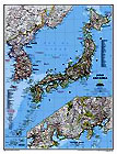 Laminated Variant of item: Japan and Korea Map (ref. 0-7922-9313-4)